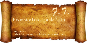 Frankovics Terézia névjegykártya