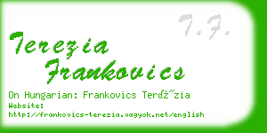 terezia frankovics business card